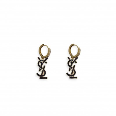 YSL LOGO EARRING 
